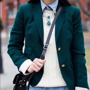 JCrew Schoolboy Blazer - Hunter Green - EUC